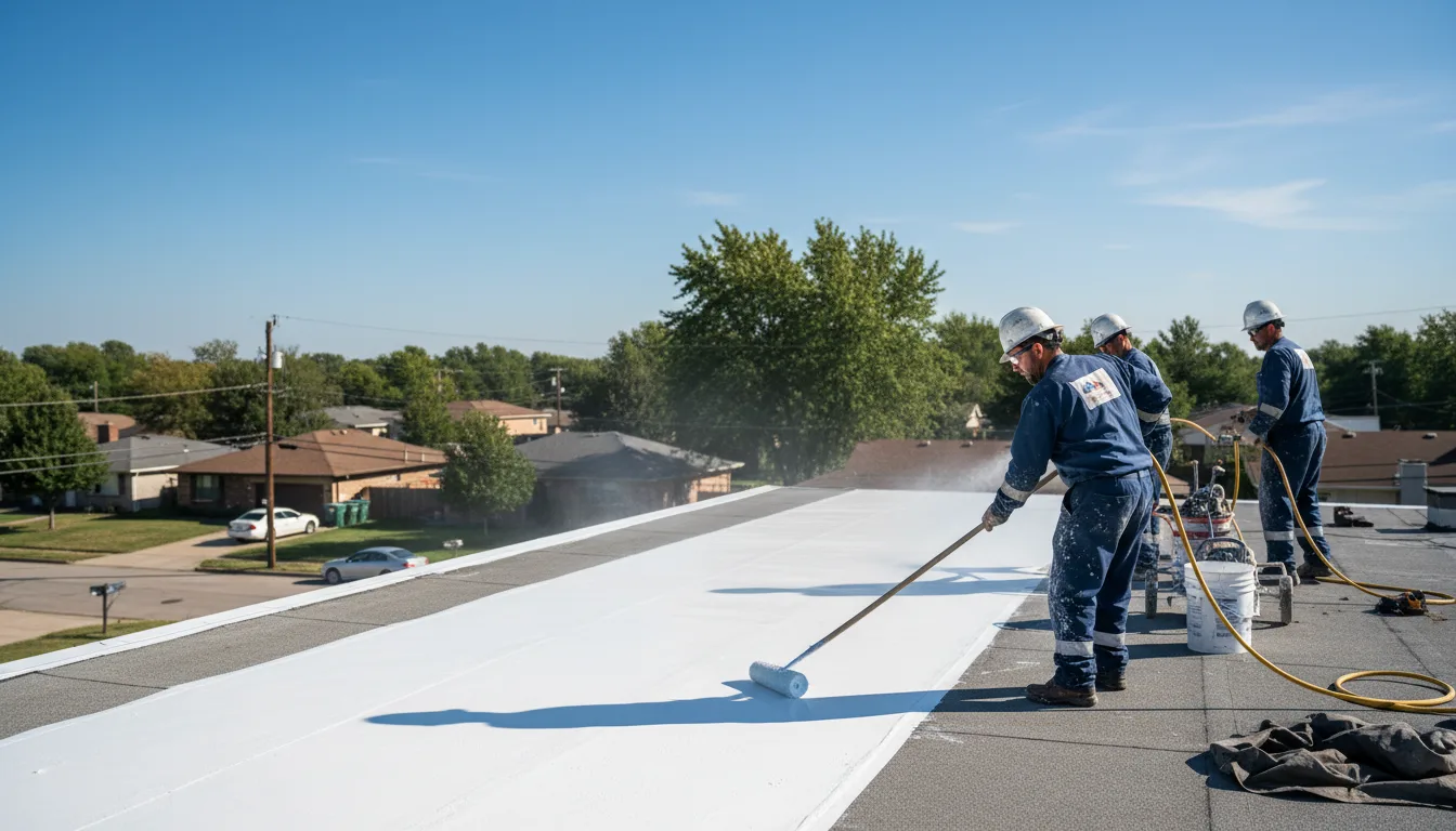 Commercial roof coating in Brookline, MA near me